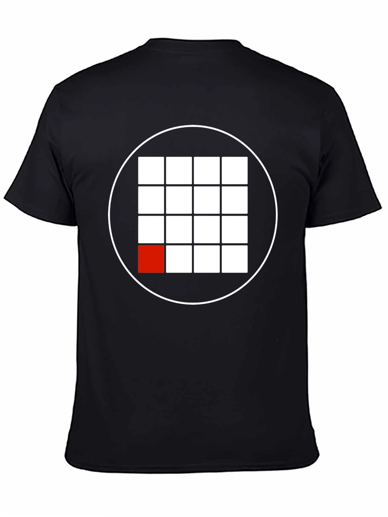 Grid Graphic Tee - Modern Minimalist Shirt
