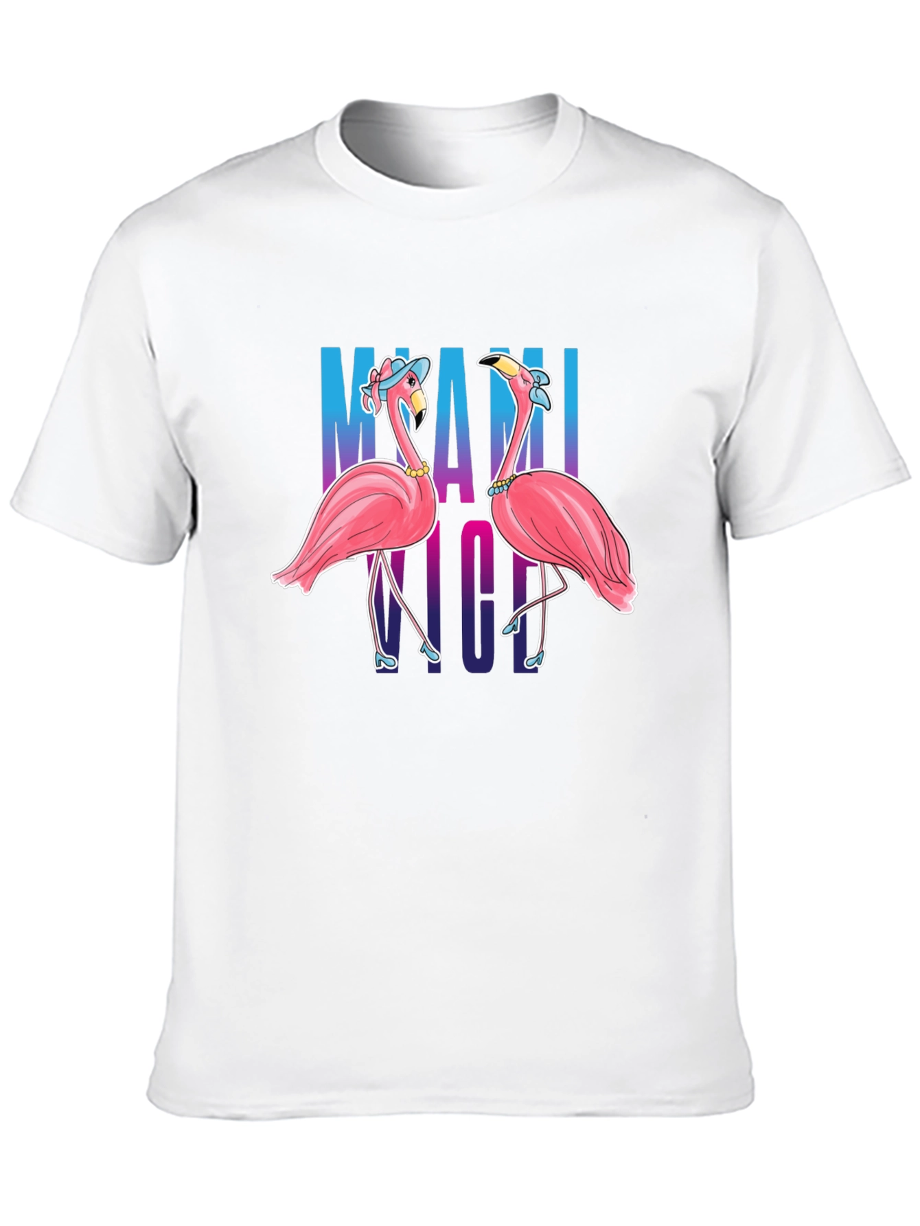 Miami Nights Flamingo T-Shirt