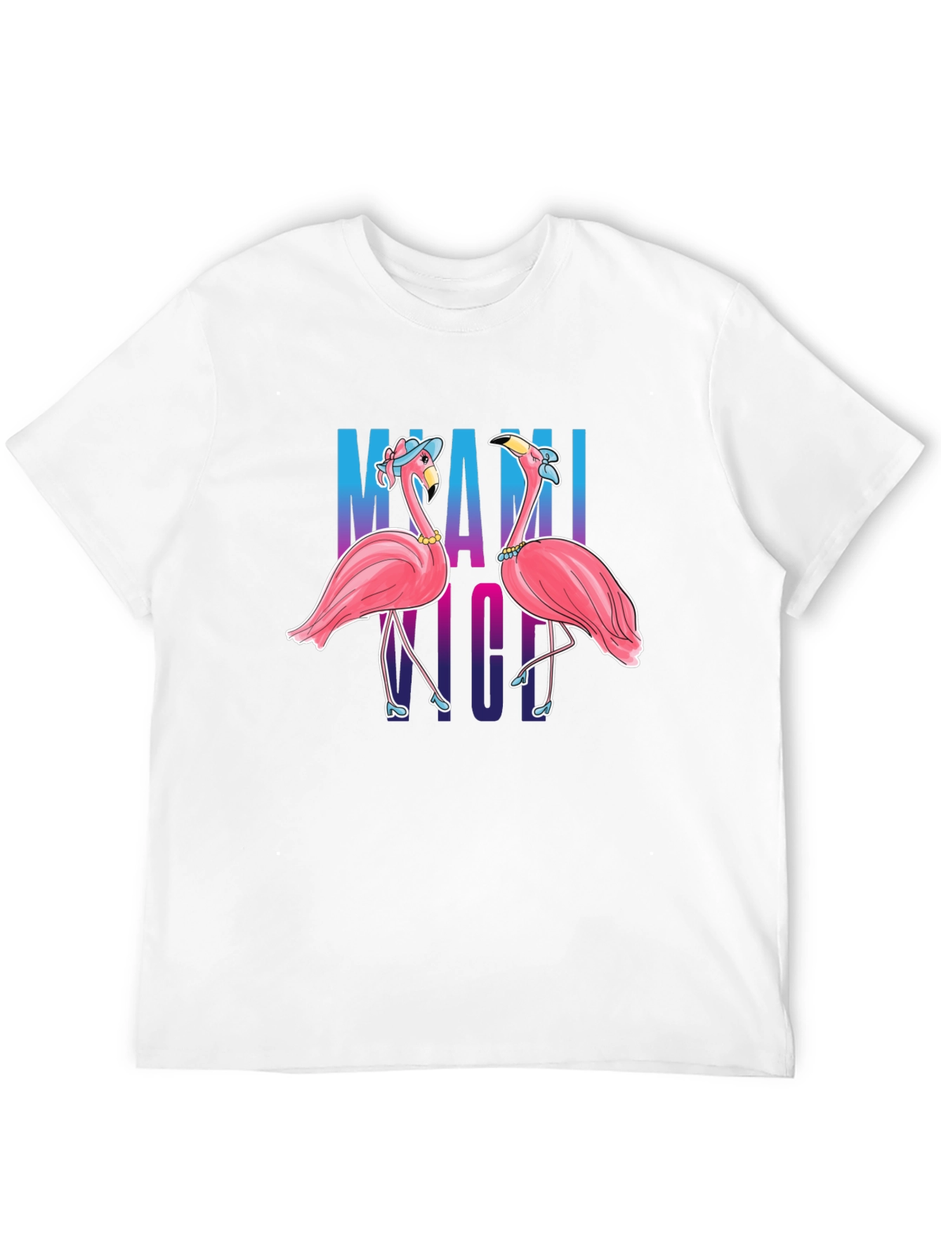 Miami Nights Flamingo T-Shirt