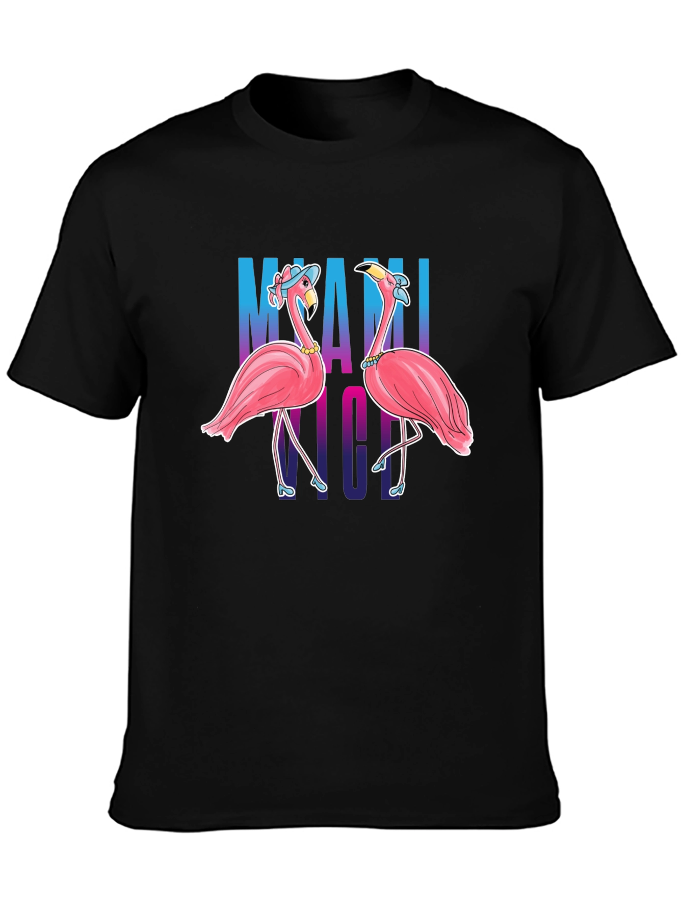 Miami Nights Flamingo T-Shirt