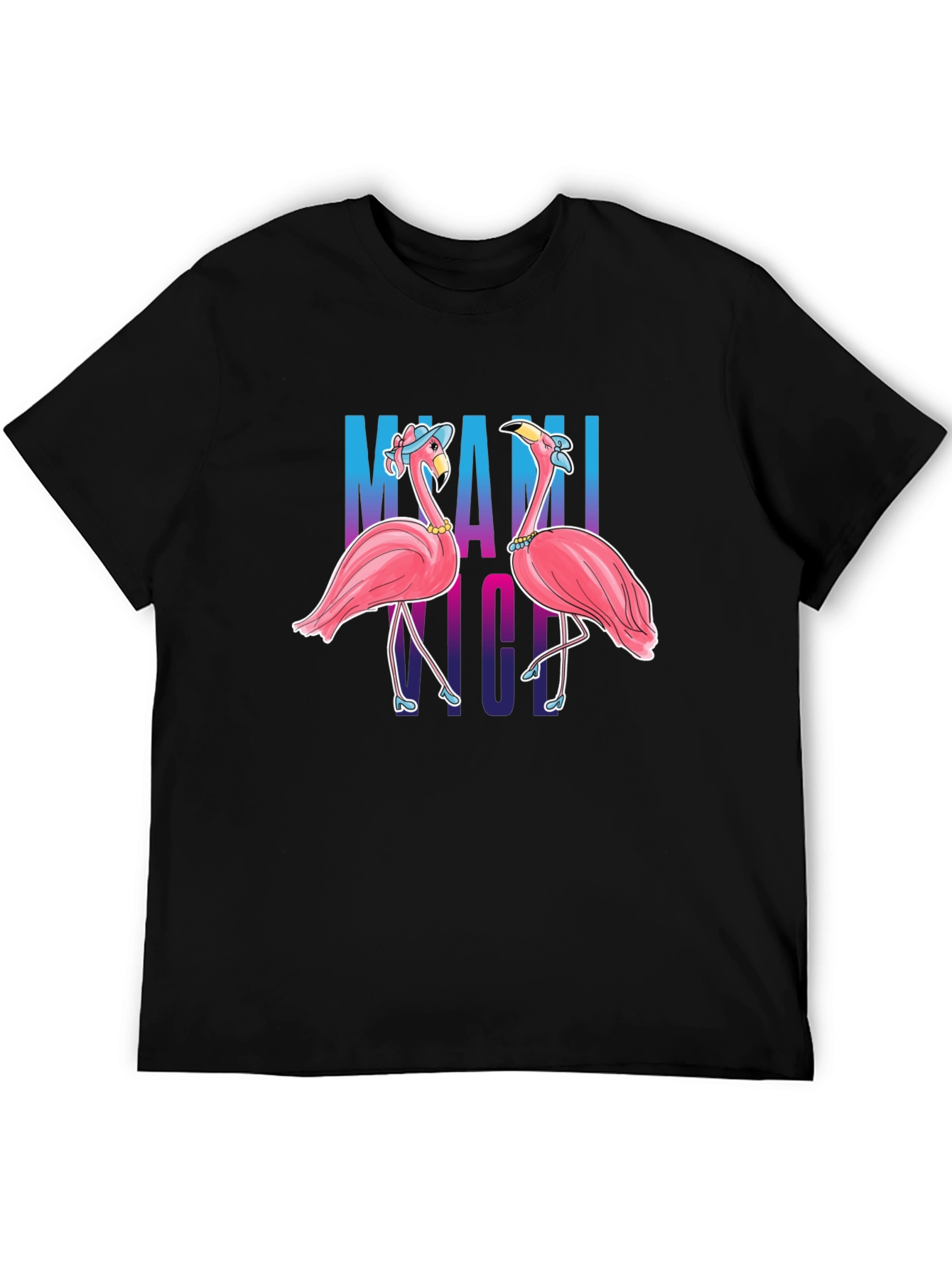 Miami Nights Flamingo T-Shirt