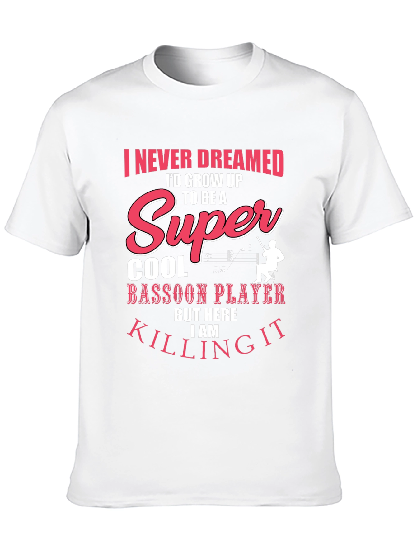 Super Cool Bassoon Player Graphic T-Shirt