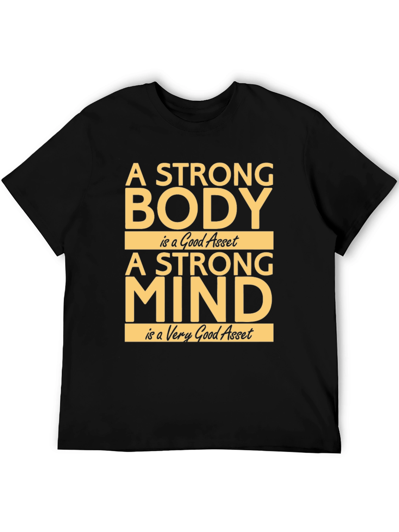 Strong Body Strong Mind Graphic Tee - Black