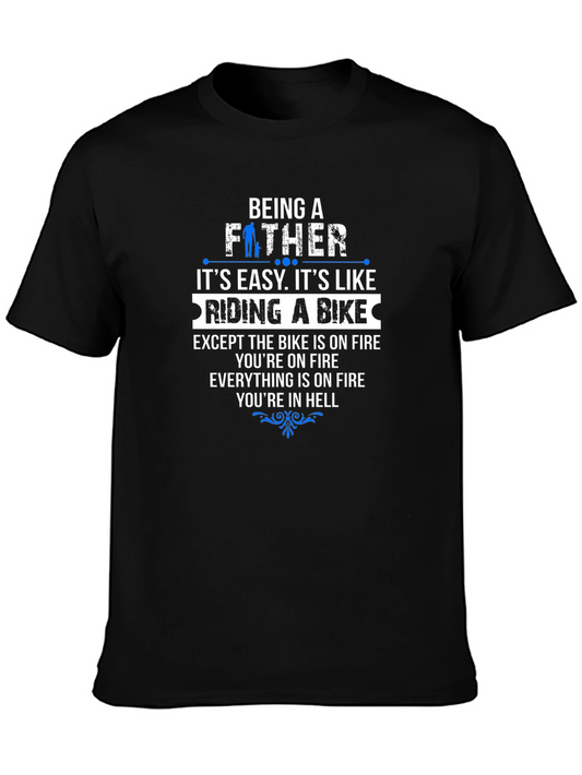 Being A Father Like Riding a Bike T-Shirt