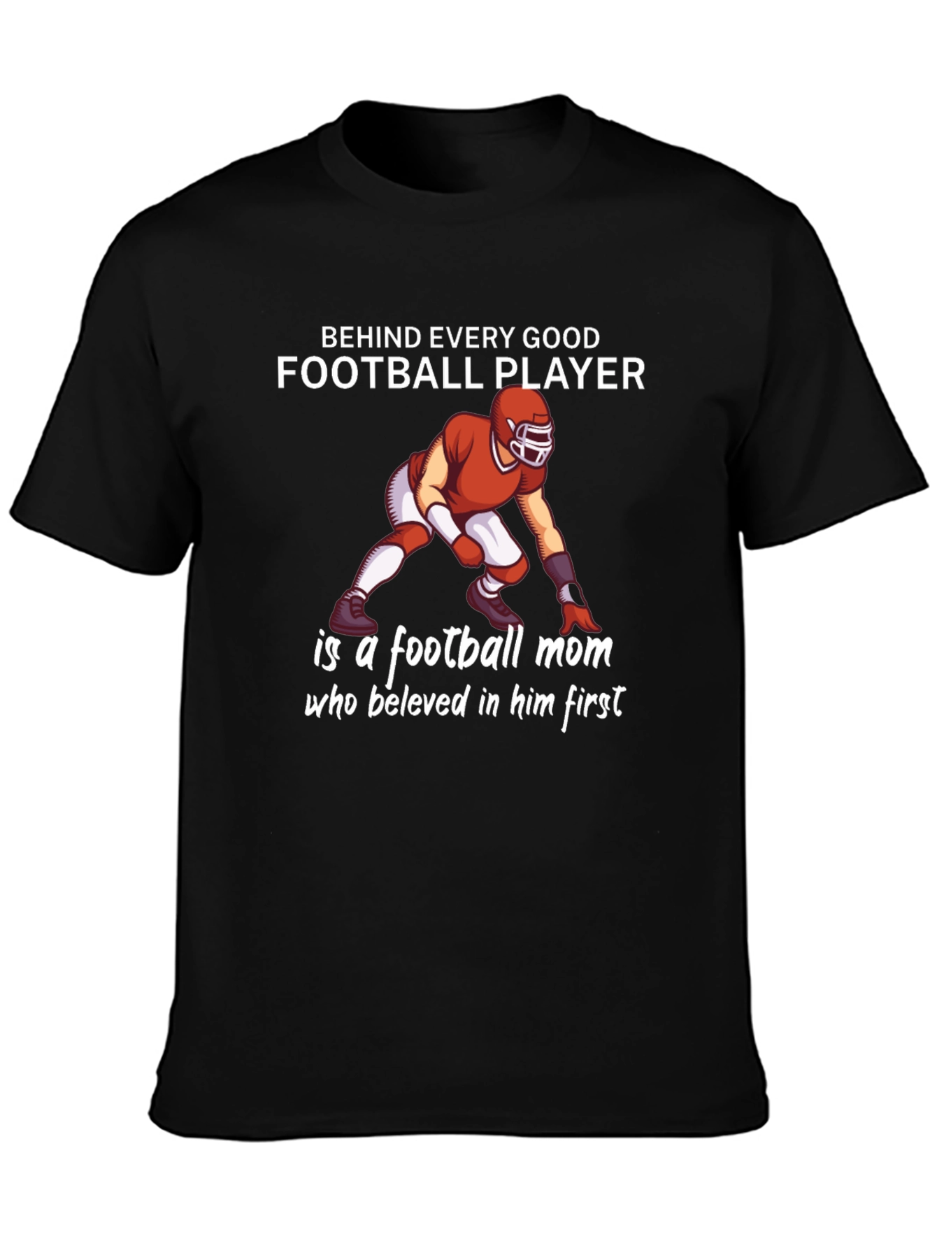Football Mom Graphic T-Shirt - Player Support