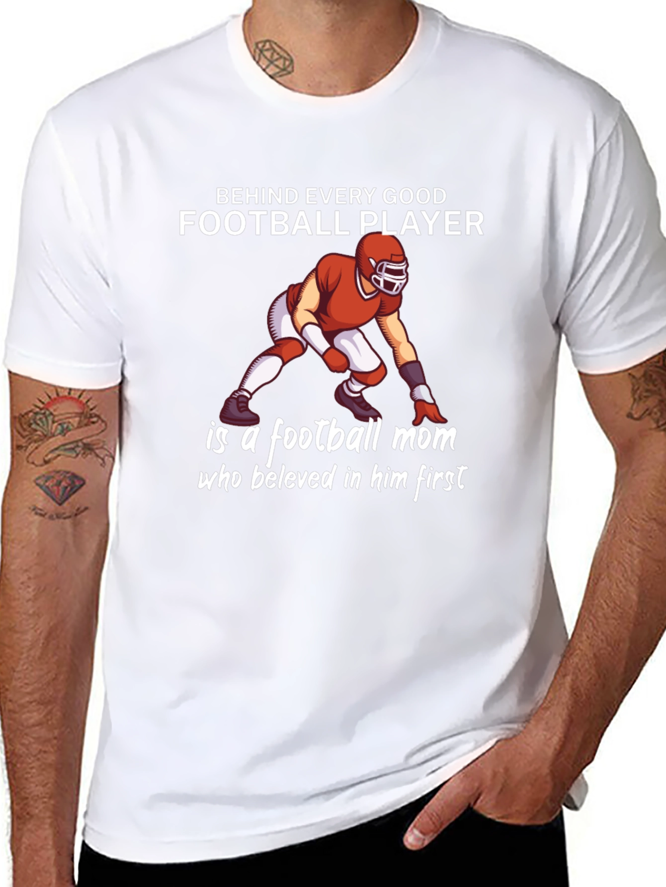 Football Mom Graphic T-Shirt - Player Support