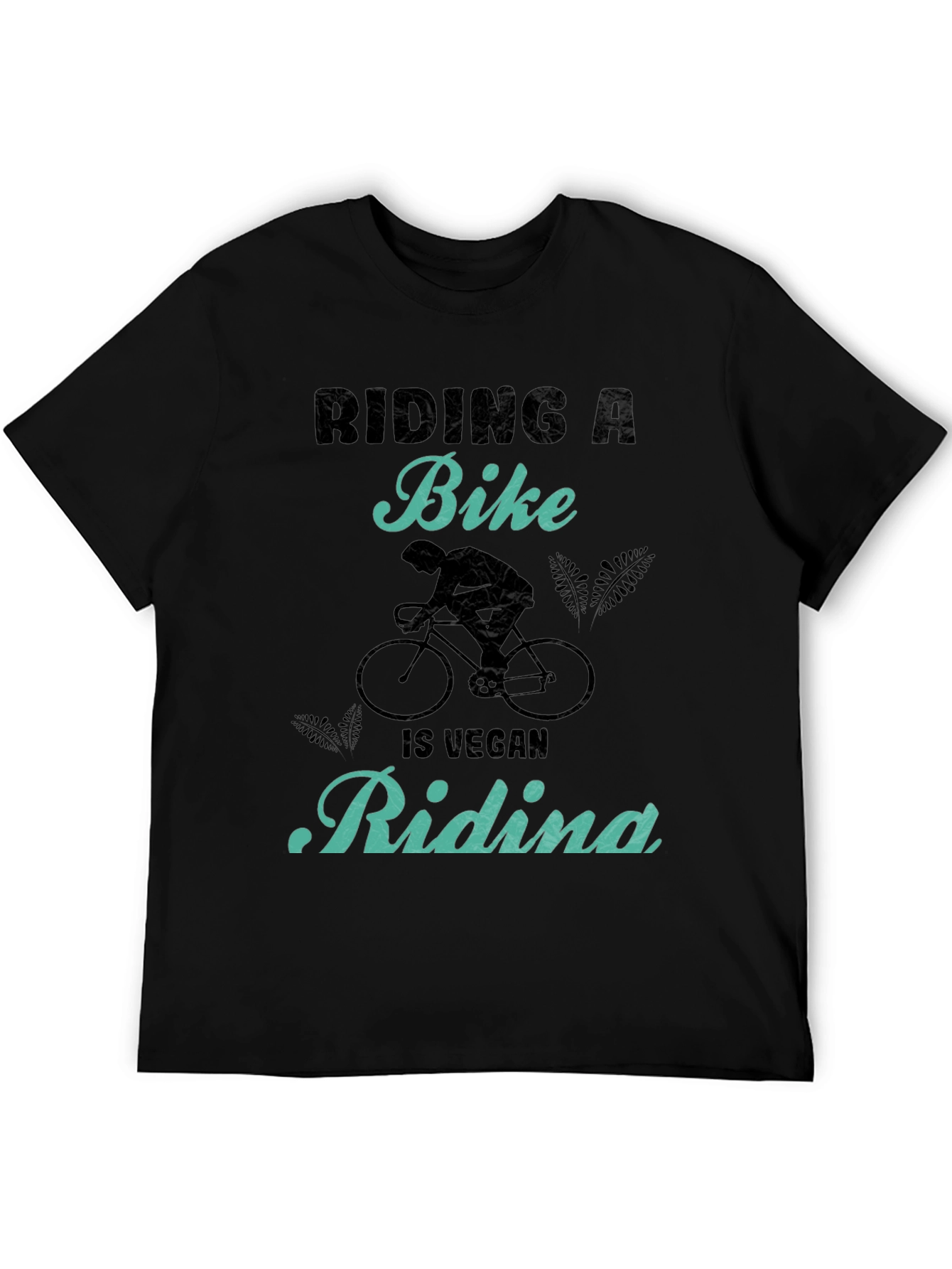 Vegan Bike Riding T-Shirt - Black