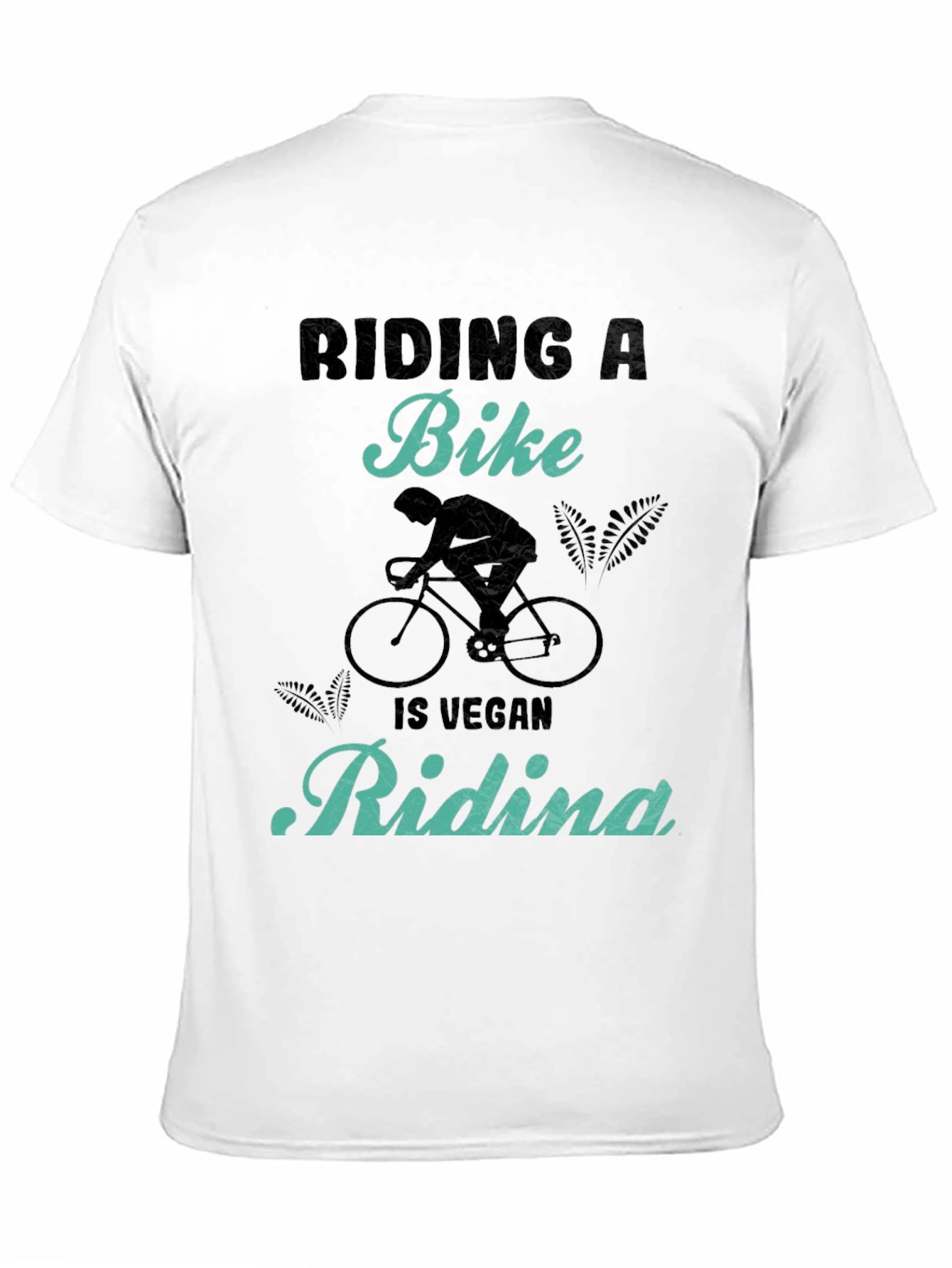 Vegan Bike Riding T-Shirt - Black