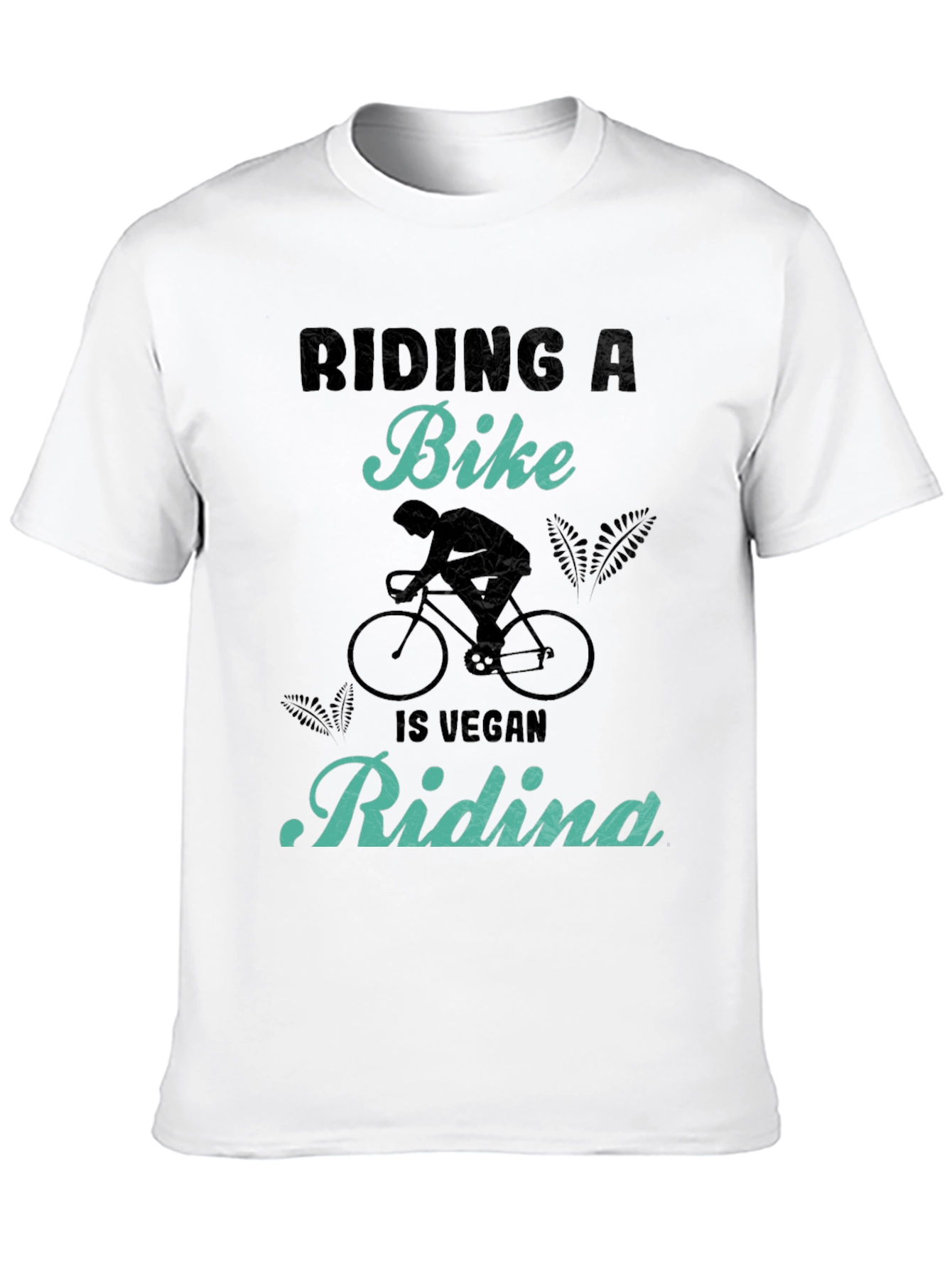 Vegan Bike Riding T-Shirt - Black