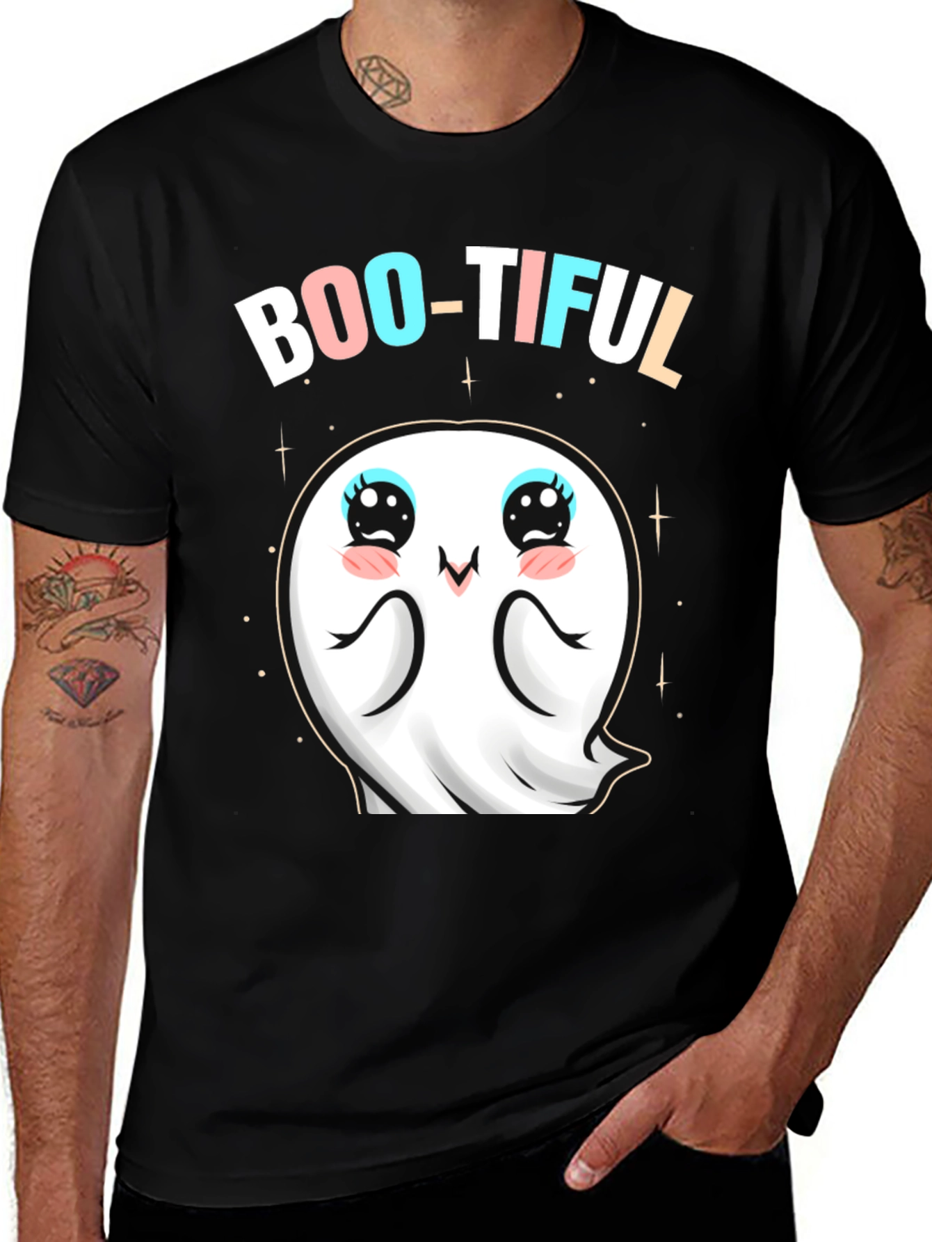 Boo-Tiful Ghost T-Shirt - Cute Halloween Apparel