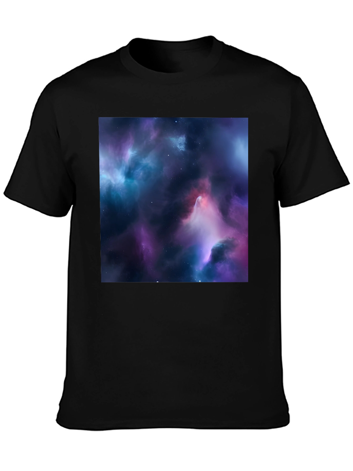 Nebula Print Black T-Shirt