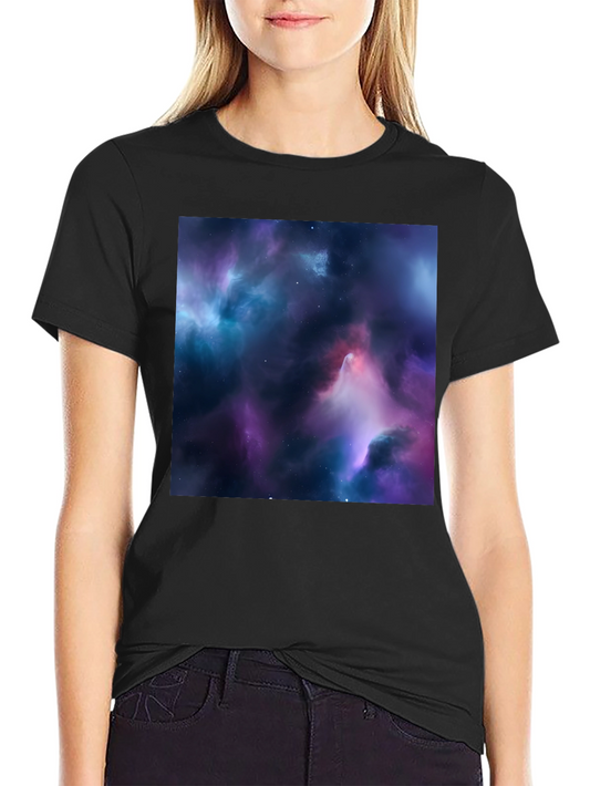 Nebula Print Black T-Shirt