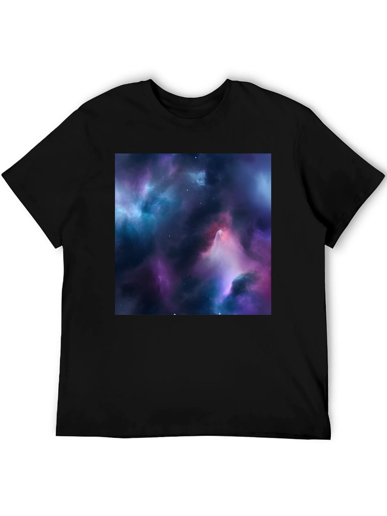 Nebula Print Black T-Shirt
