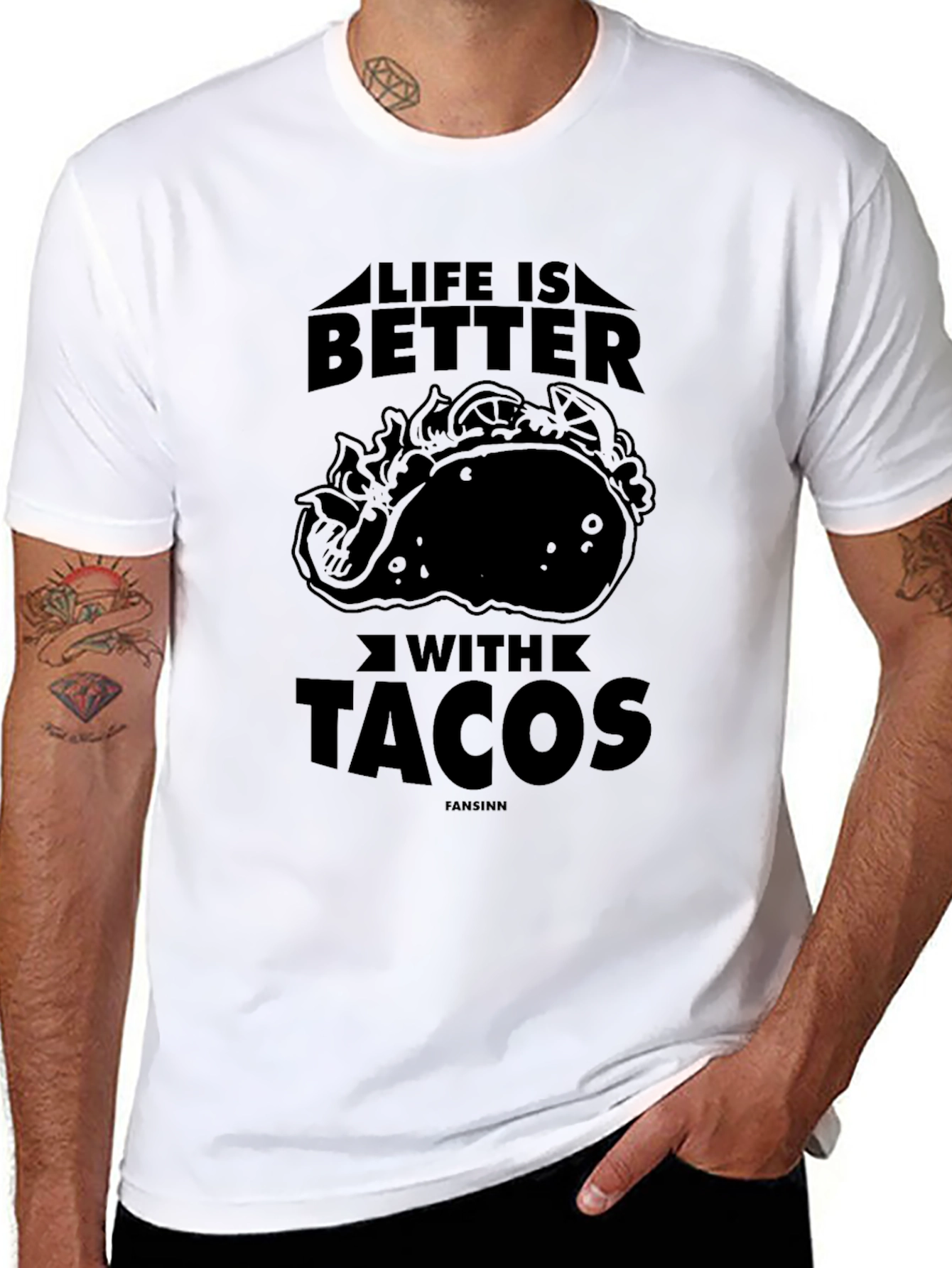 Life Is Better With Tacos Graphic T-Shirt