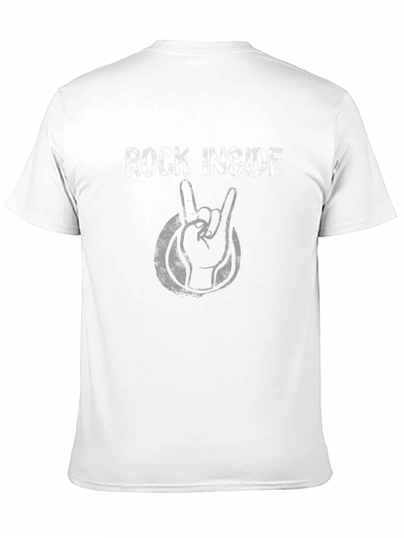 Rock Inside Graphic Tee - Black Cotton T-Shirt