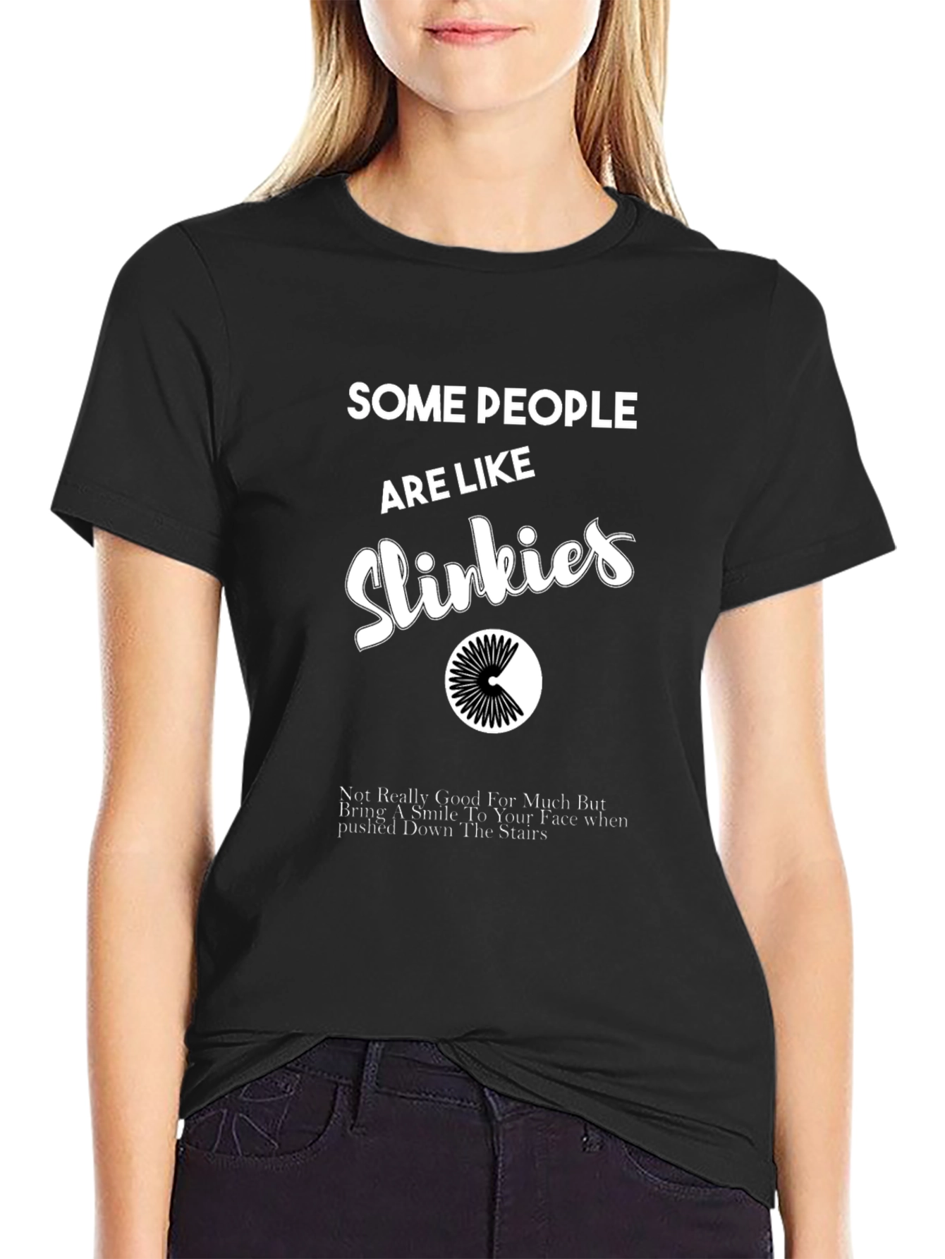 Funny Slinky T-Shirt: Some People Are Like Slinkies