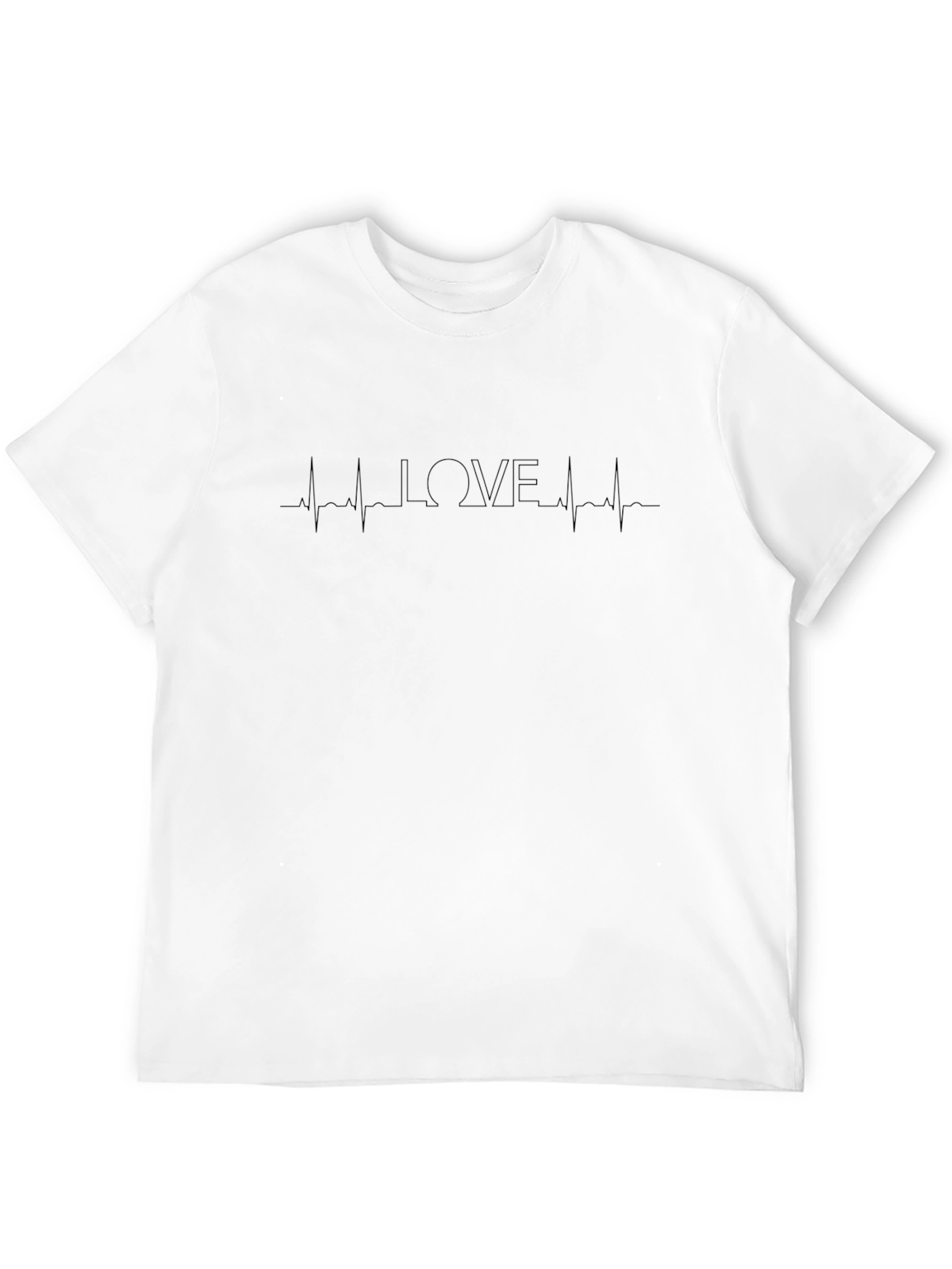 Love Heartbeat Graphic Tee - Stylish Black T-Shirt