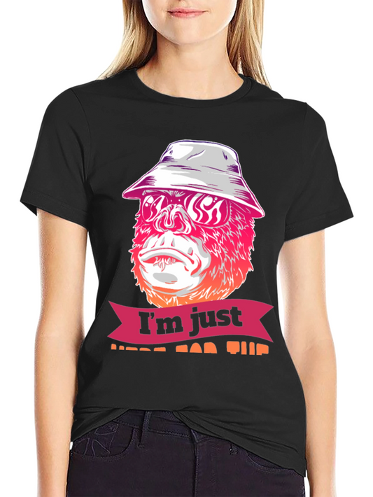 Cool Gorilla Tee: Im Just Here For This
