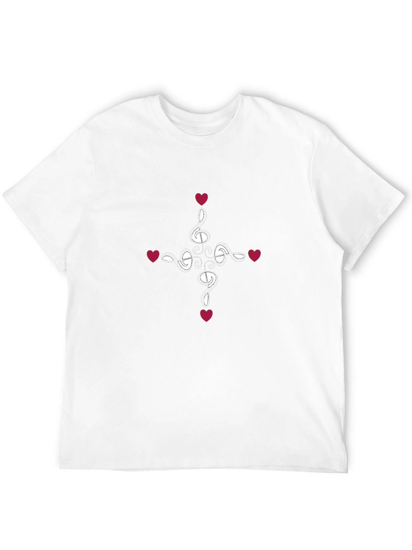 Musical Heart T-Shirt - Stylish Graphic Tee