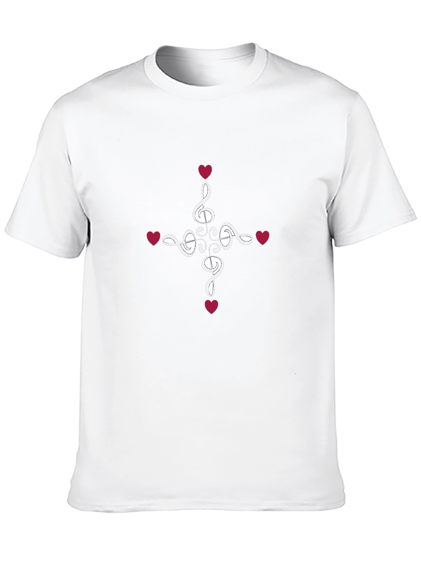 Musical Heart T-Shirt - Stylish Graphic Tee