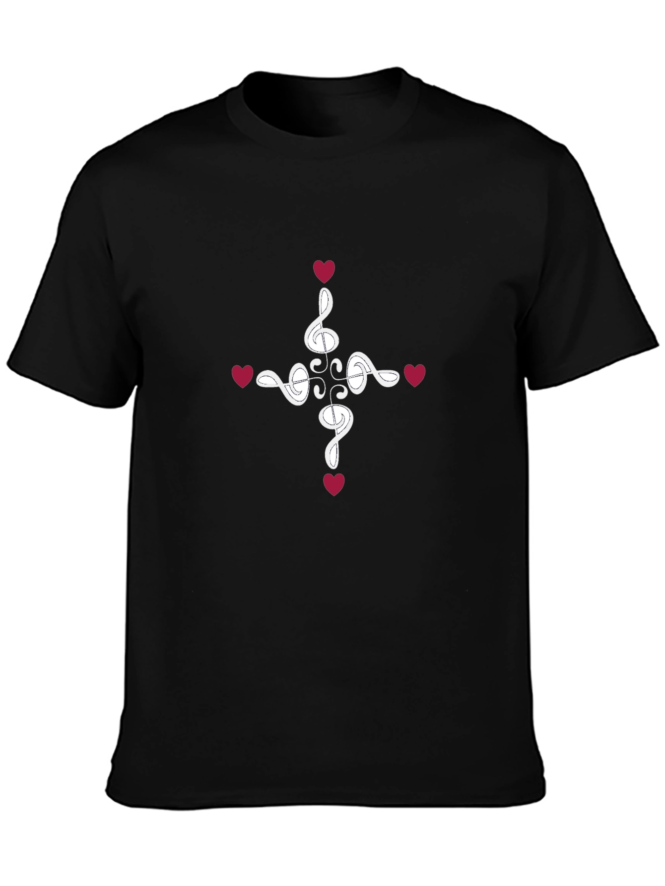 Musical Heart T-Shirt - Stylish Graphic Tee