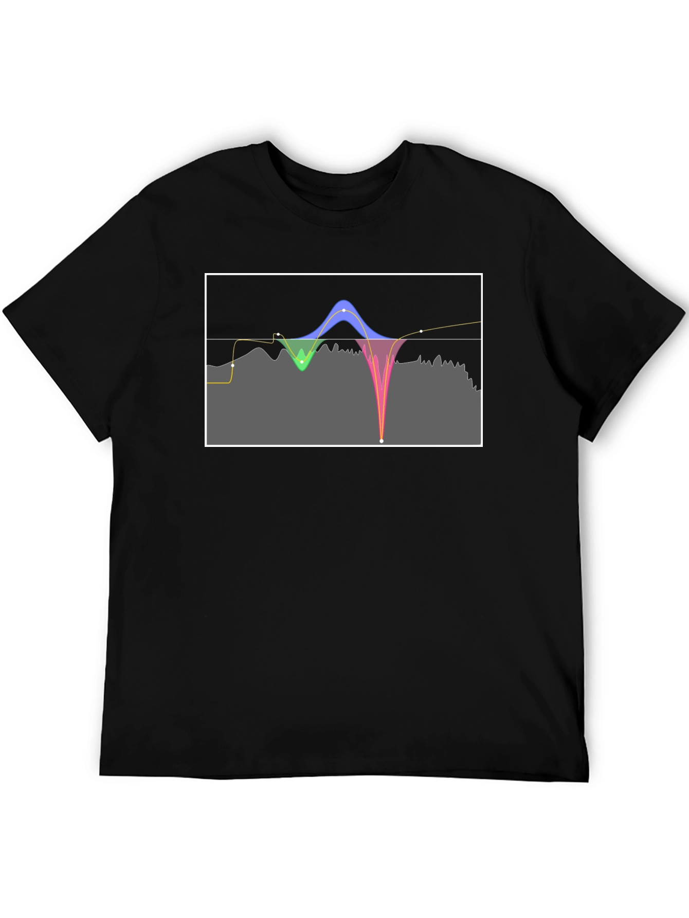 Sound Wave Graphic Tee - Modern Black T-Shirt