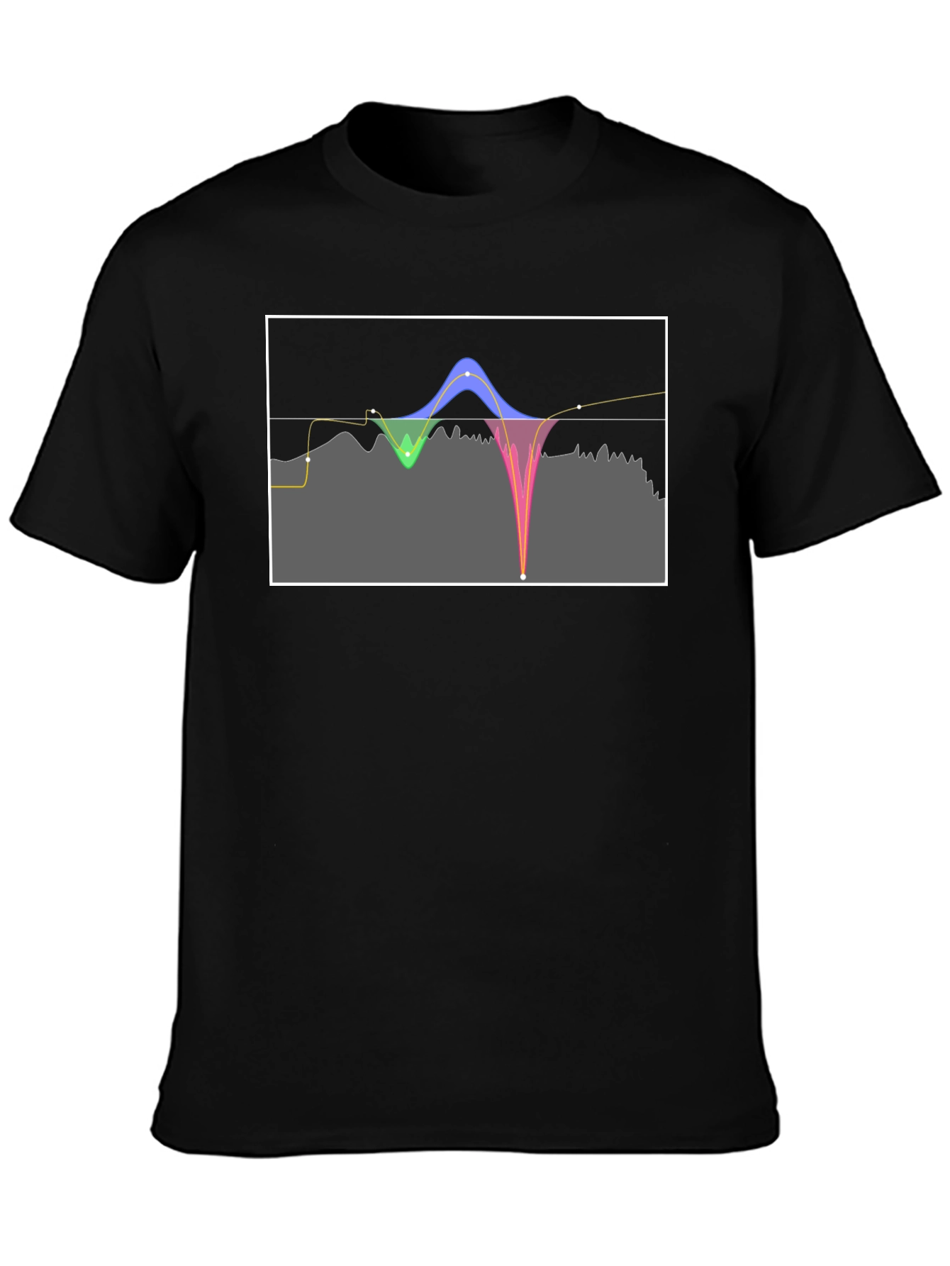 Sound Wave Graphic Tee - Modern Black T-Shirt