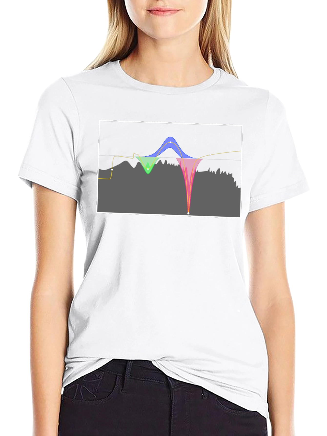 Sound Wave Graphic Tee - Modern Black T-Shirt