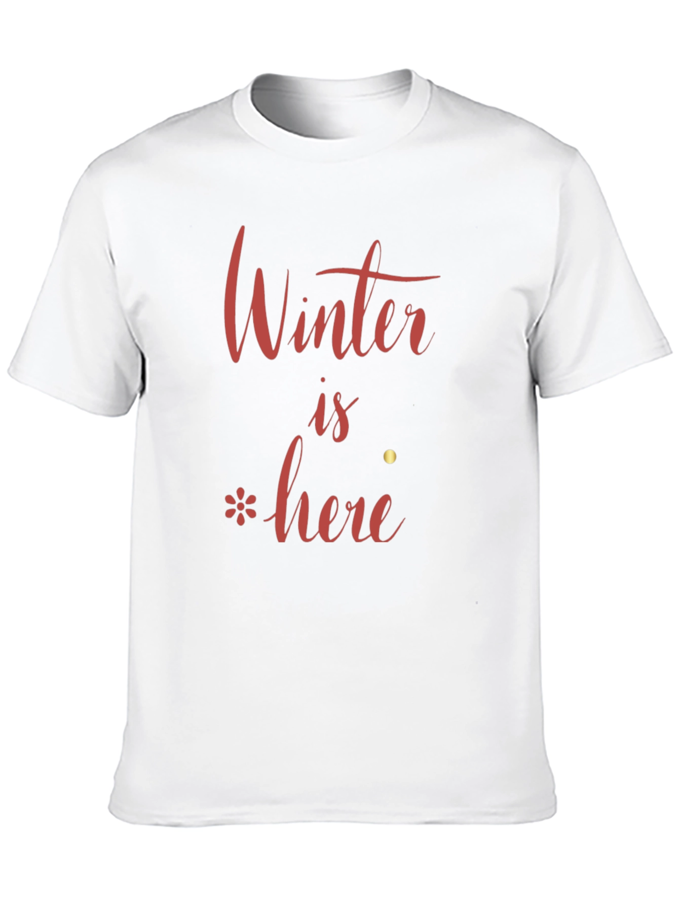 Winter is Here Black T-Shirt