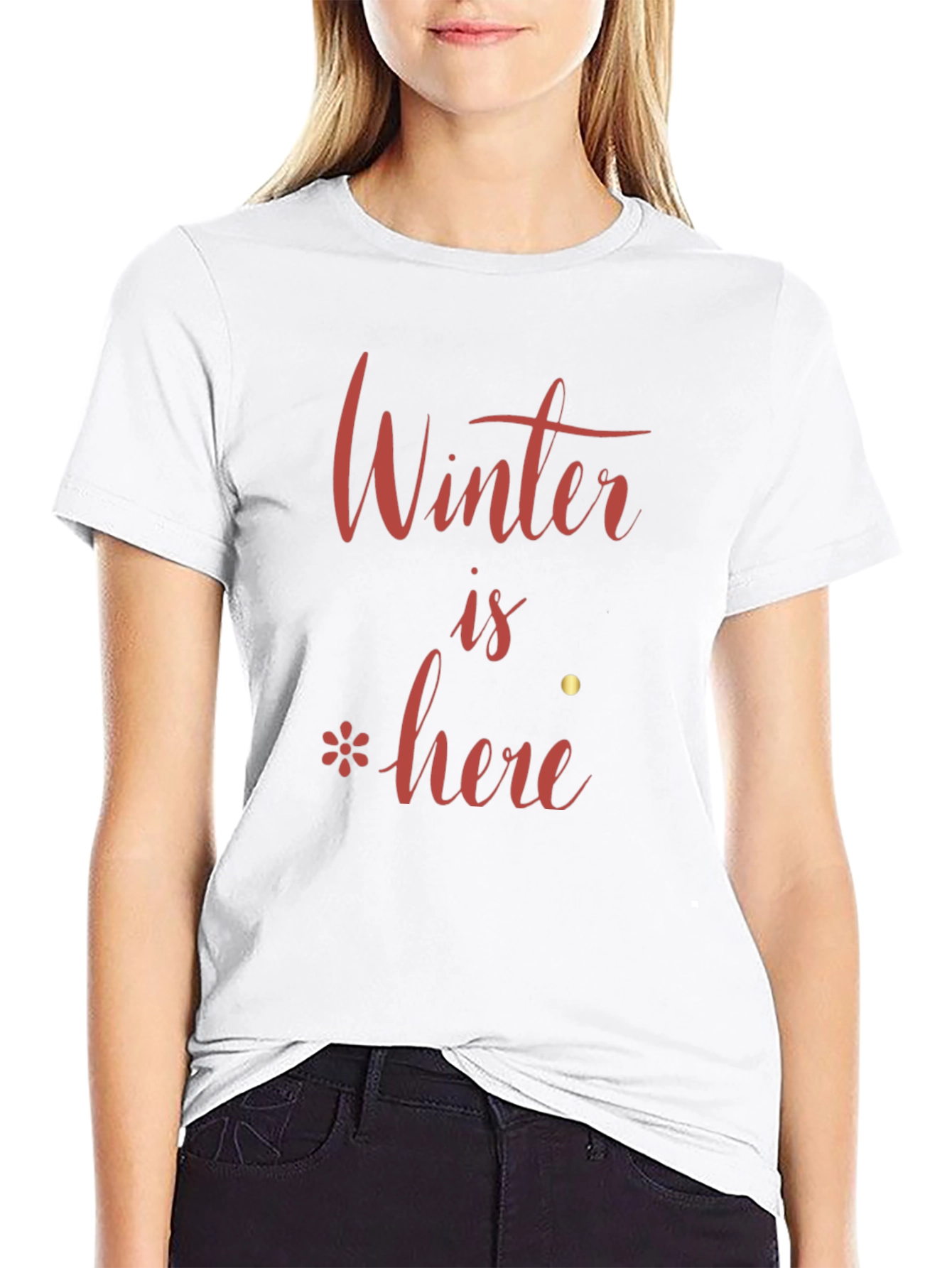 Winter is Here Black T-Shirt
