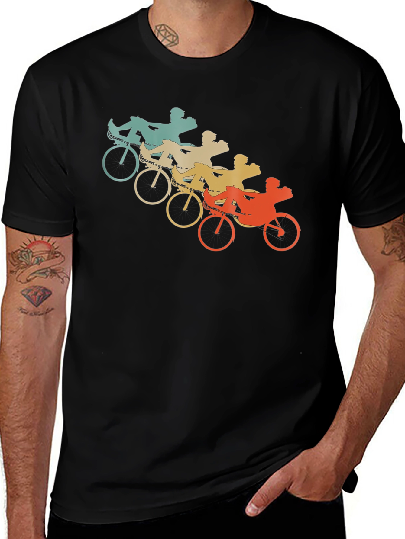 Recumbent Bike T-Shirt - Retro Cycling Tee