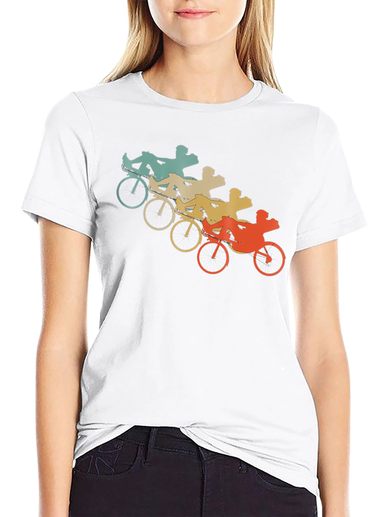 Recumbent Bike T-Shirt - Retro Cycling Tee