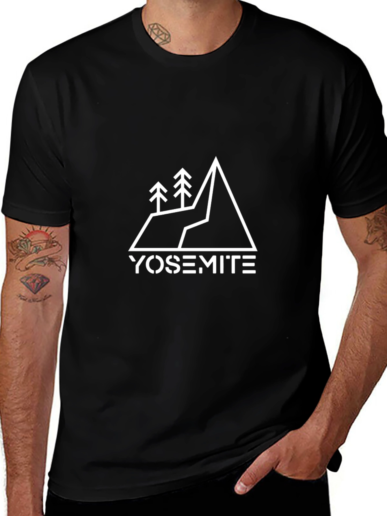 Yosemite Graphic T-Shirt - Black Cotton Tee