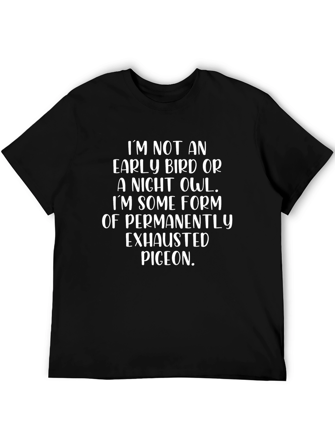 Exhausted Pigeon T-Shirt - Funny Bird Lover Tee
