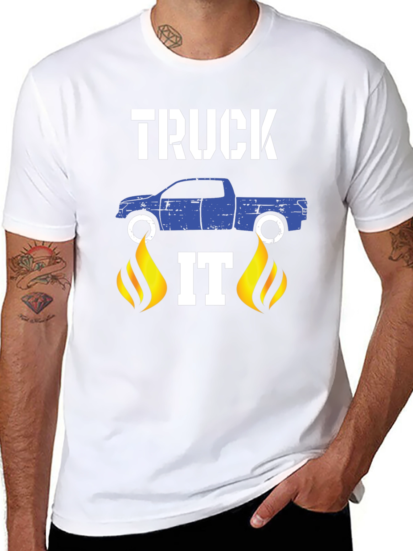 Truck It Graphic T-Shirt - Black Cotton Tee