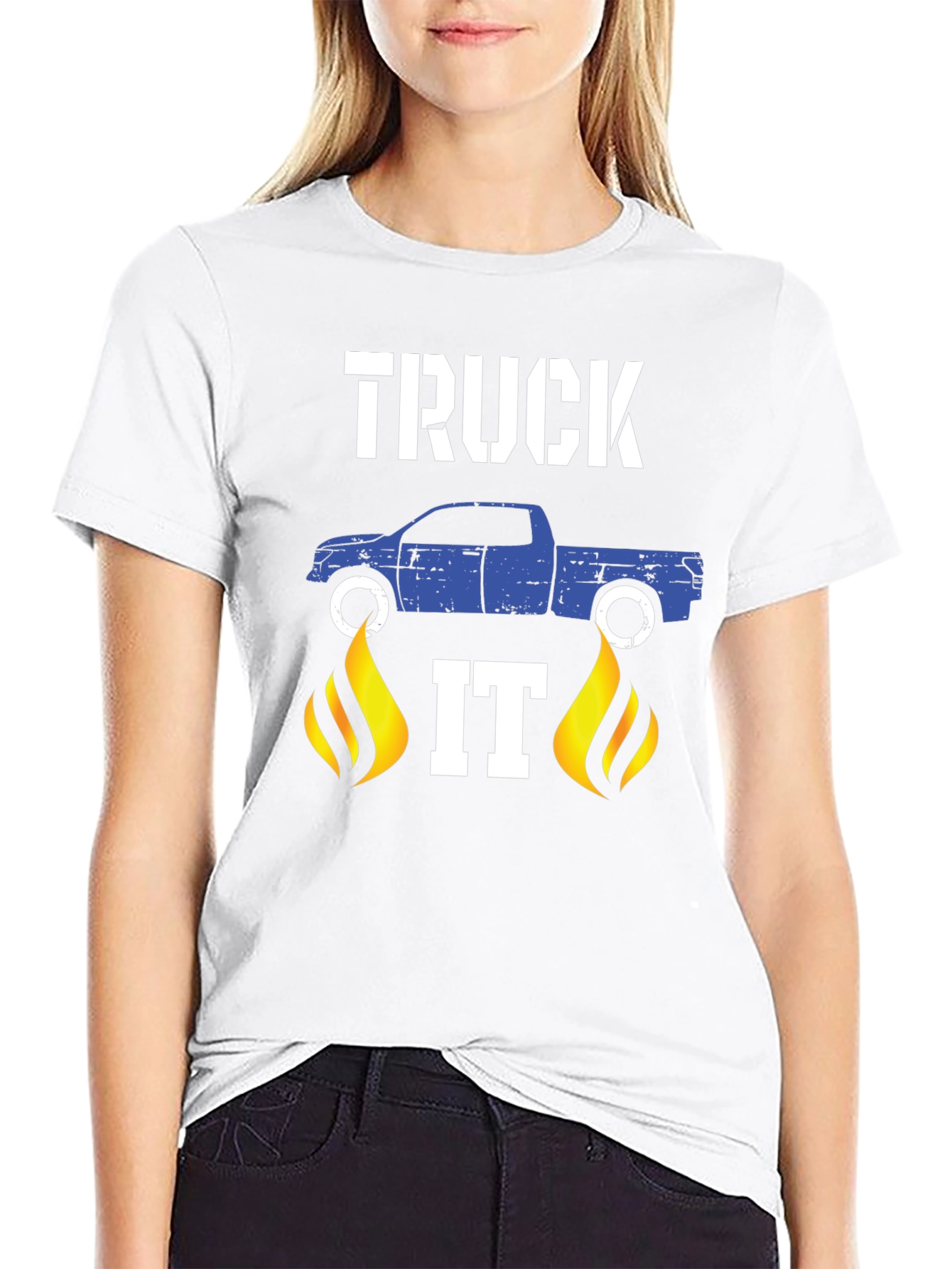 Truck It Graphic T-Shirt - Black Cotton Tee