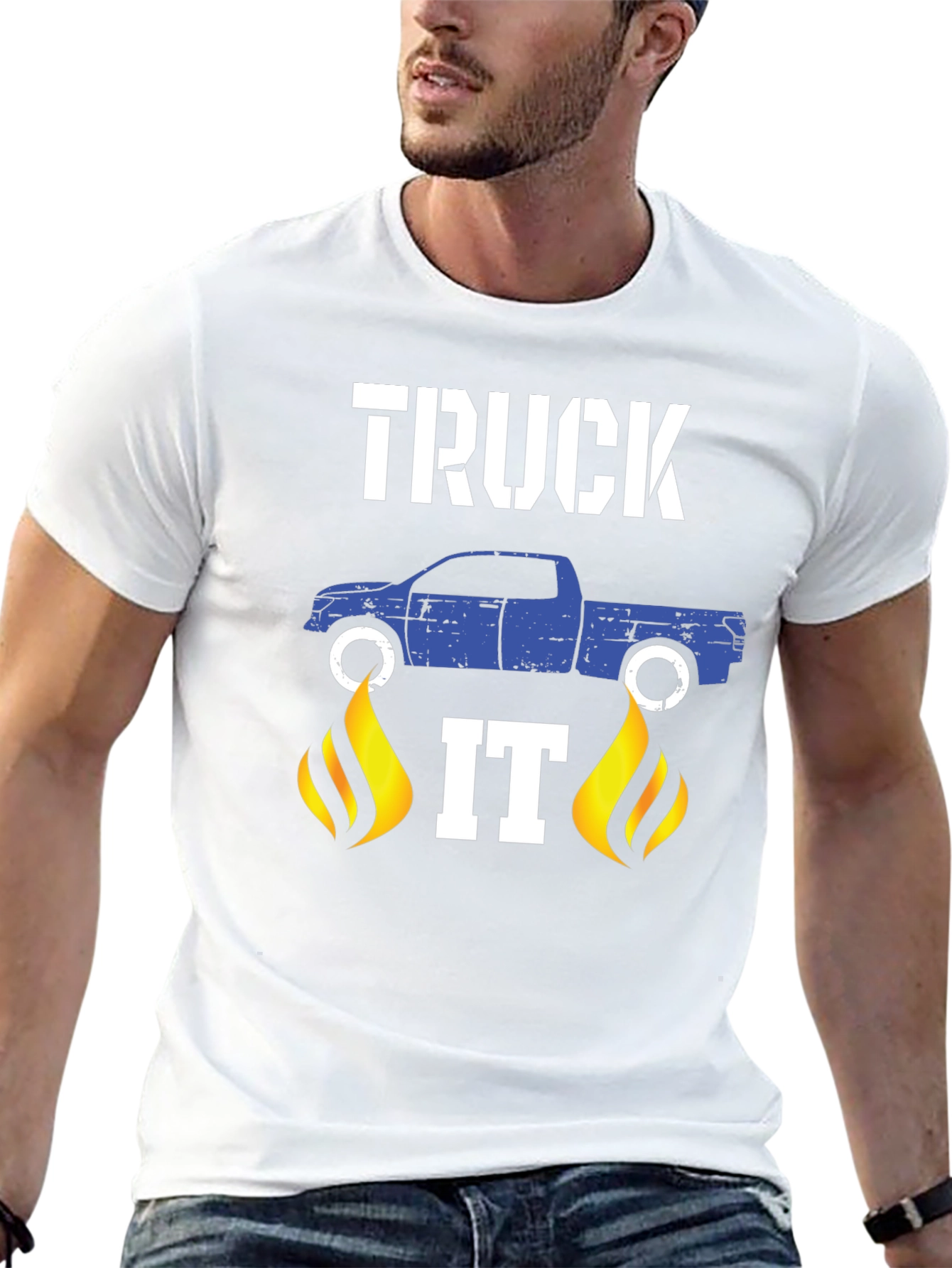 Truck It Graphic T-Shirt - Black Cotton Tee