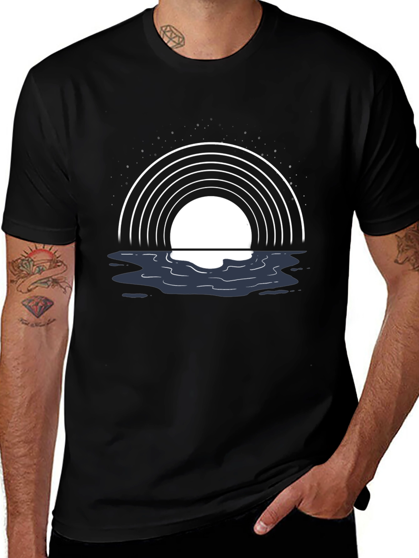 Sunset Reflective Graphic T-Shirt