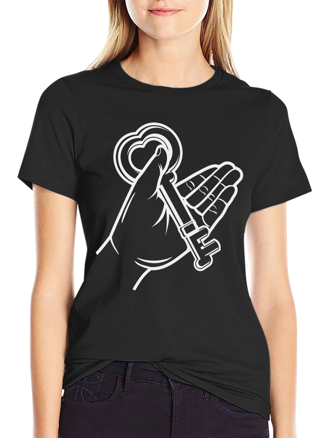 Heart Key T-Shirt - Unlock Your Style