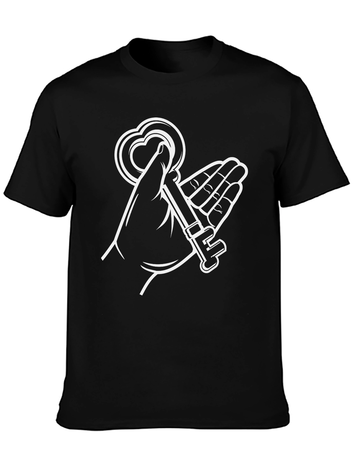 Heart Key T-Shirt - Unlock Your Style