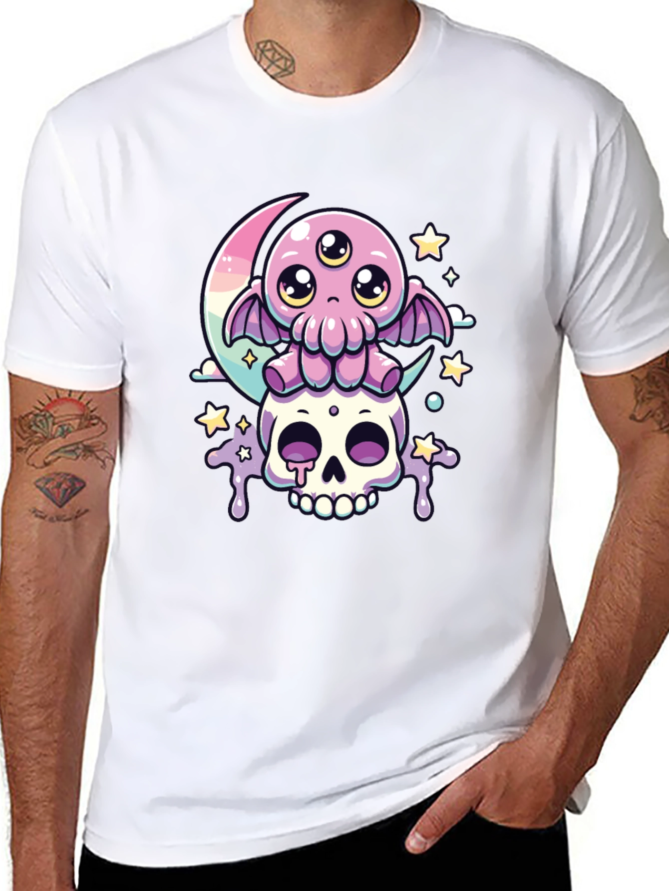 Cute Octopus Skull T-Shirt