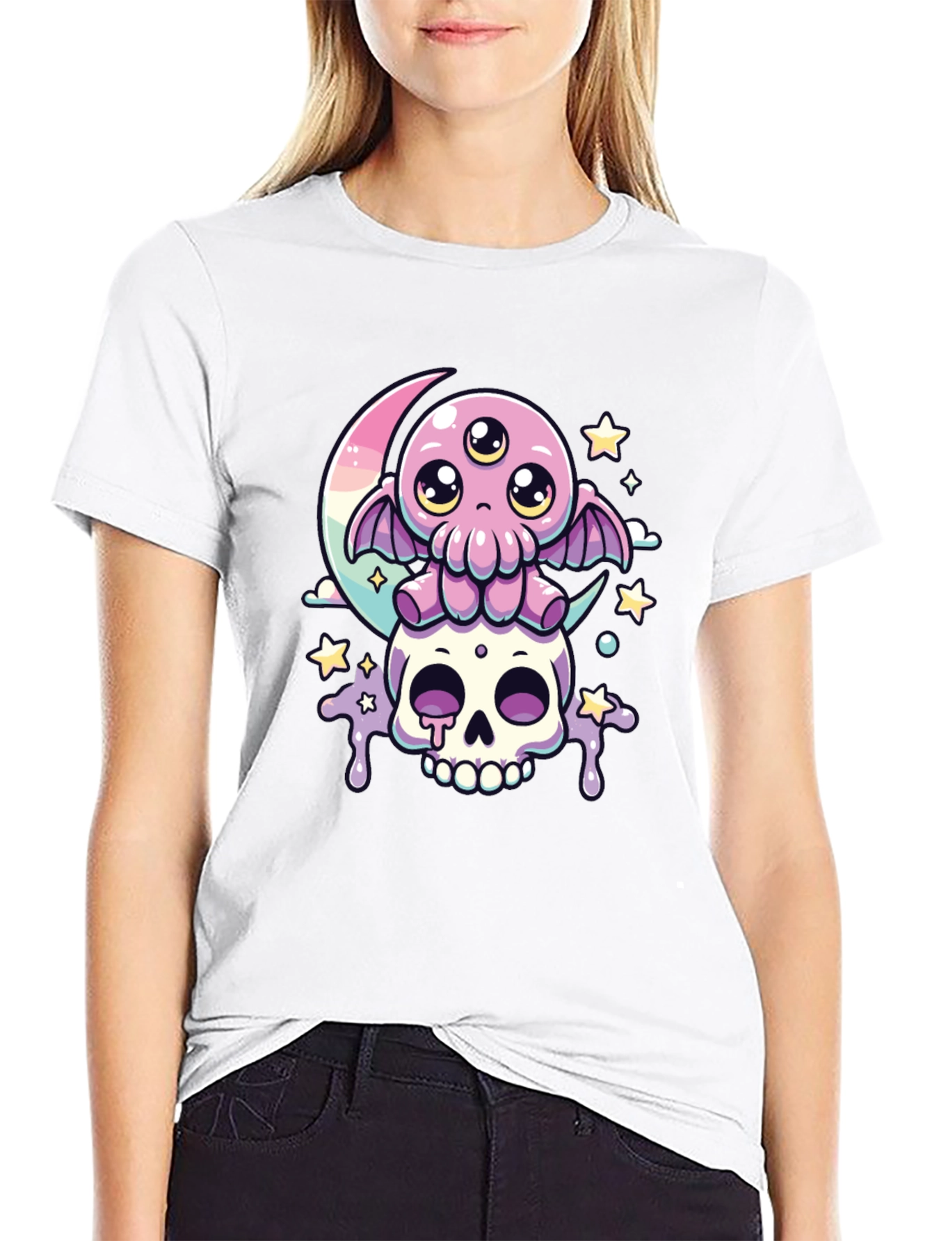 Cute Octopus Skull T-Shirt