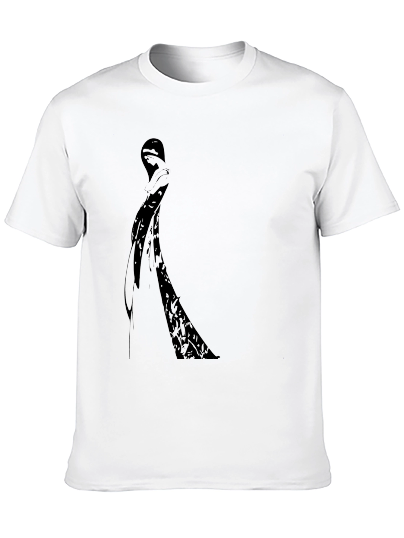Silhouette Graphic Tee - Black Cotton Comfort
