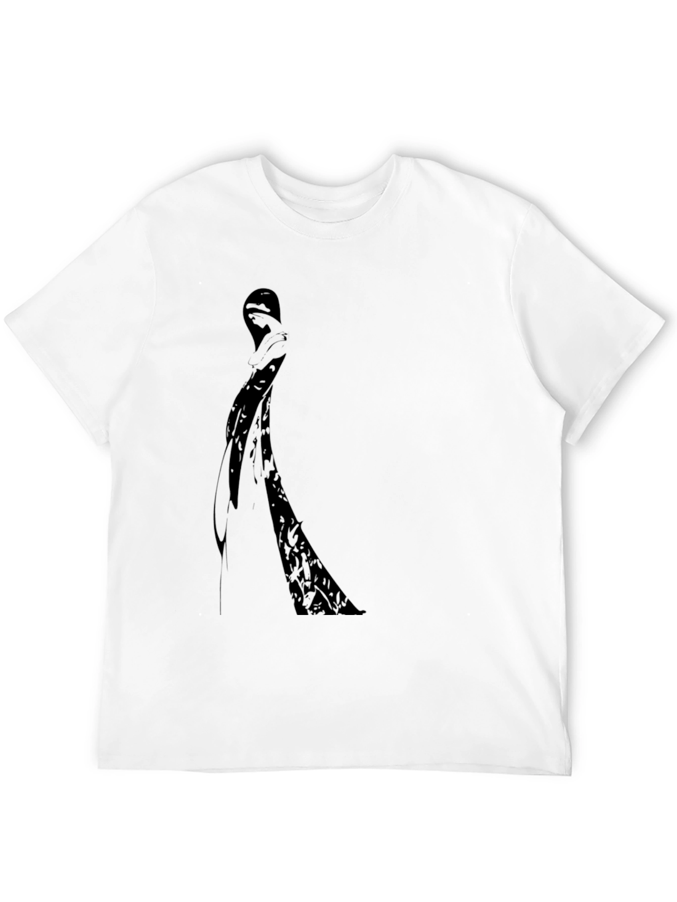 Silhouette Graphic Tee - Black Cotton Comfort