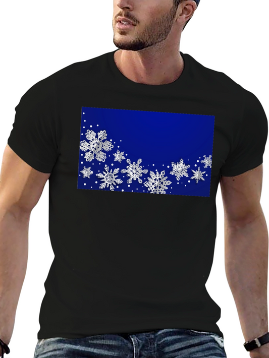 Snowflake Holiday T-Shirt - Festive Winter Wear