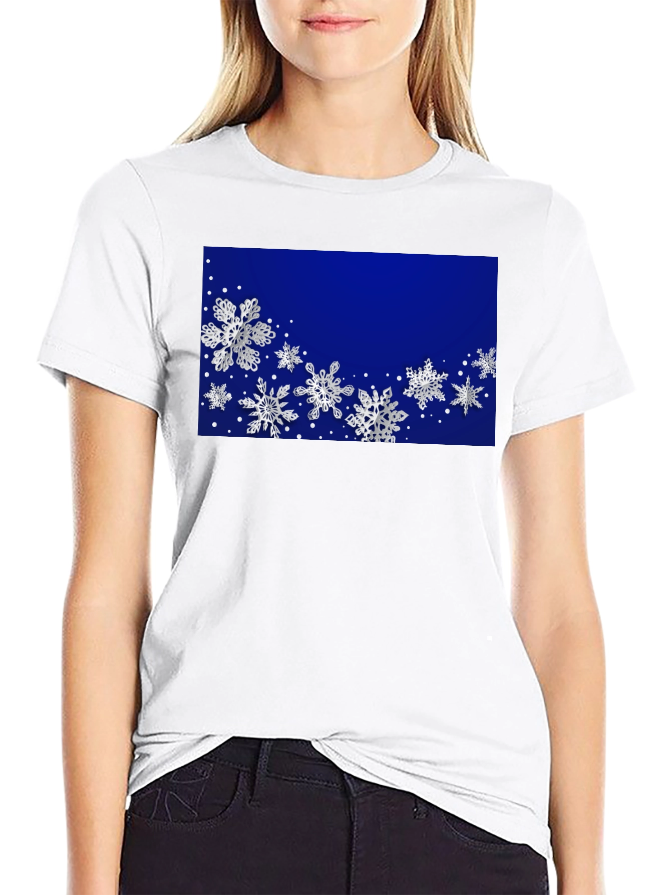 Snowflake Holiday T-Shirt - Festive Winter Wear