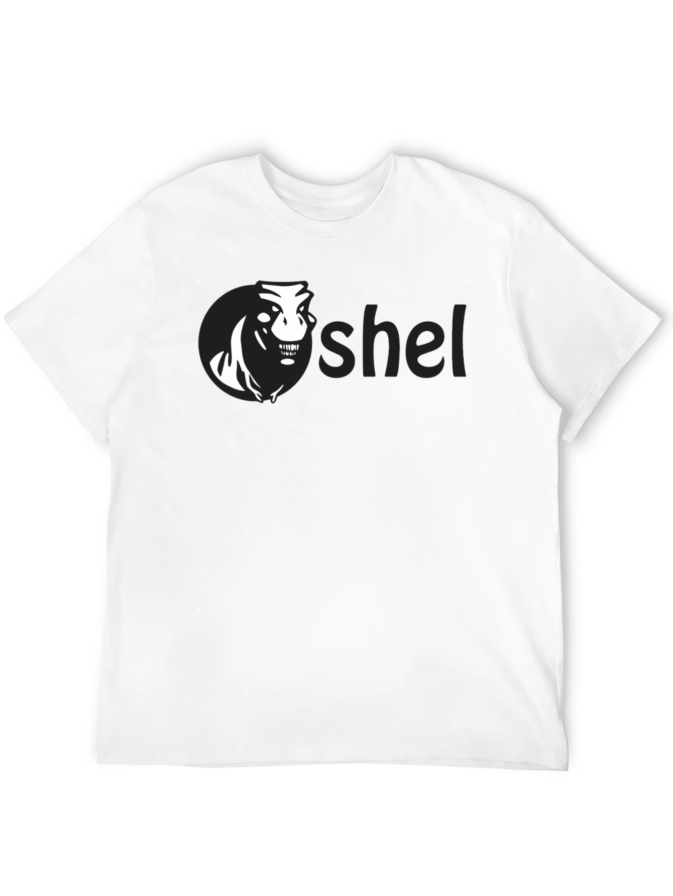 Oshel Graphic Tee - Black Cotton Blend