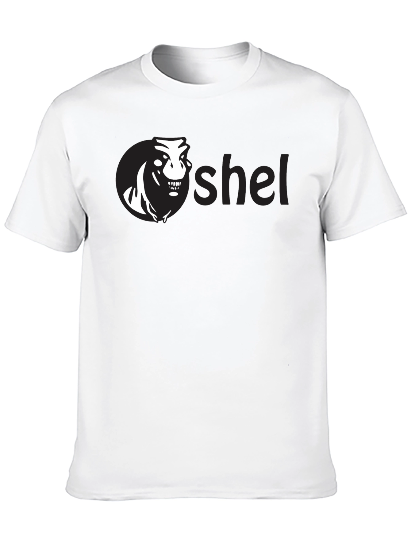 Oshel Graphic Tee - Black Cotton Blend