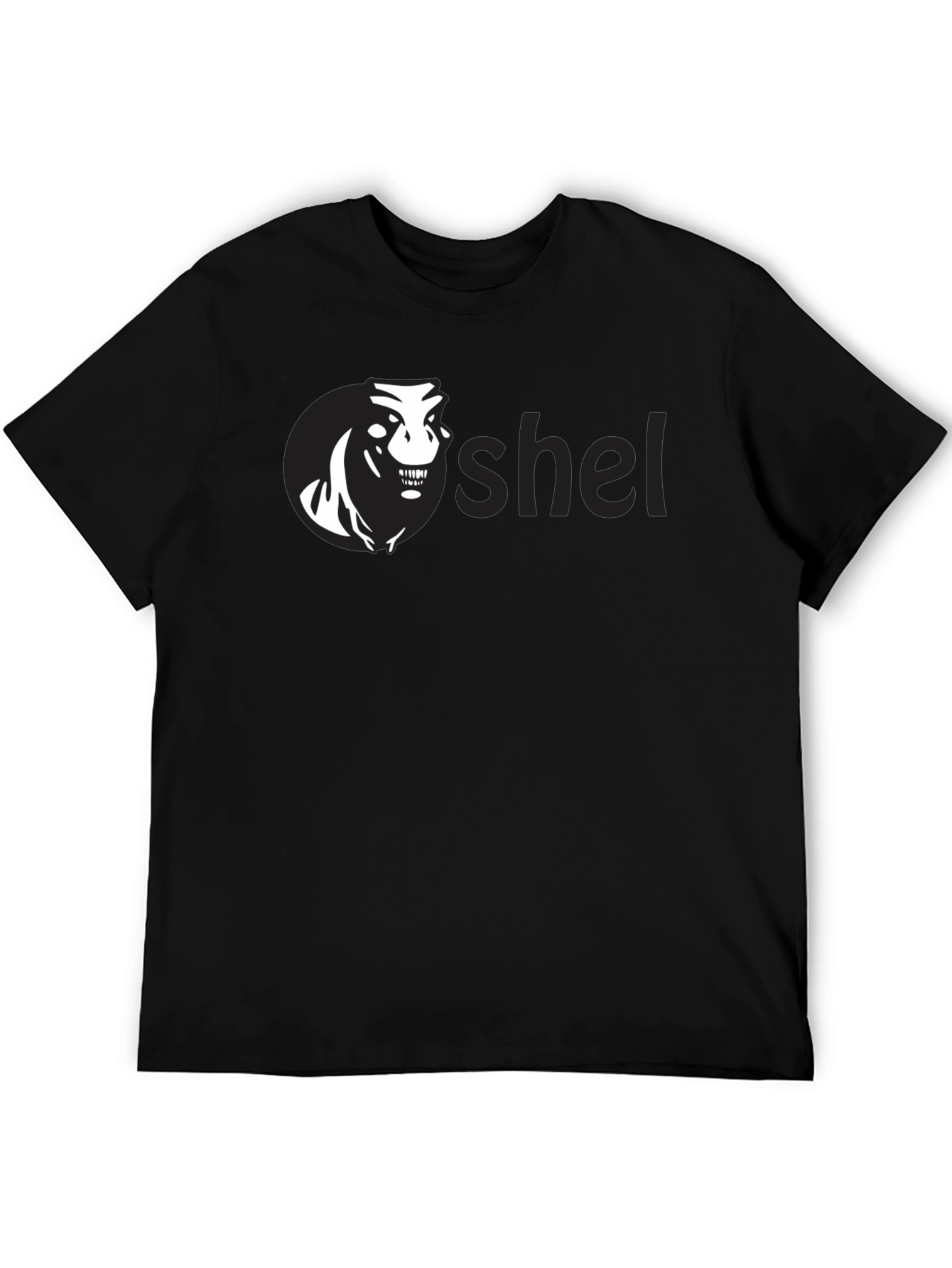 Oshel Graphic Tee - Black Cotton Blend