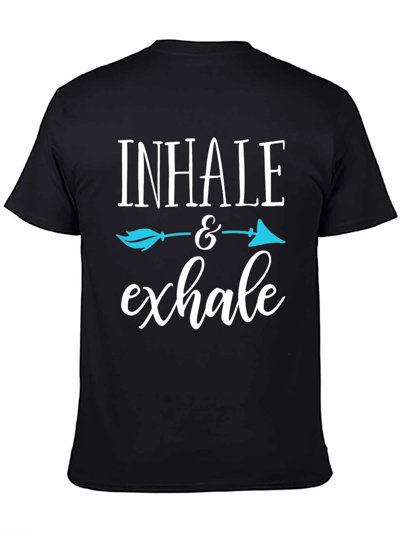 Inhale Exhale Graphic Tee - Relaxing Yoga Shirt